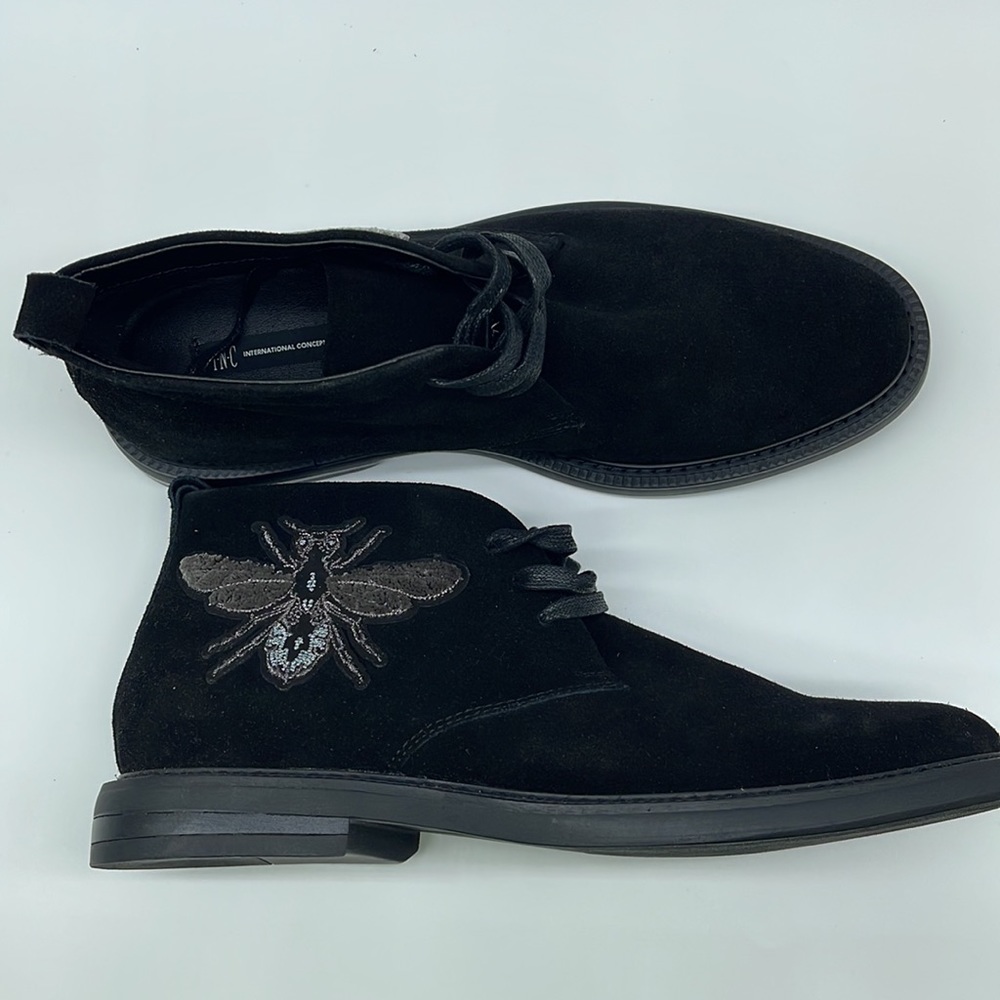 Inc International Concepts Mens Darius Leather Closed Toe Ankle Black